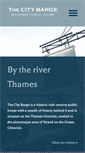 Mobile Screenshot of citybargechiswick.com